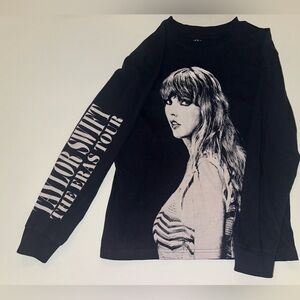 Taylor Swift Eras Tour long sleeve black shirt